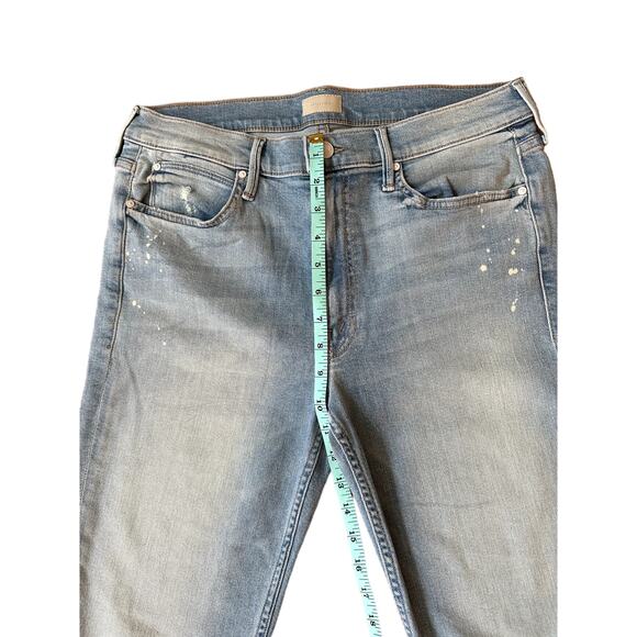 Mother Nice Shot Dutchie Ankle Distressed Jeans Size 30 - Picture 6 of 8